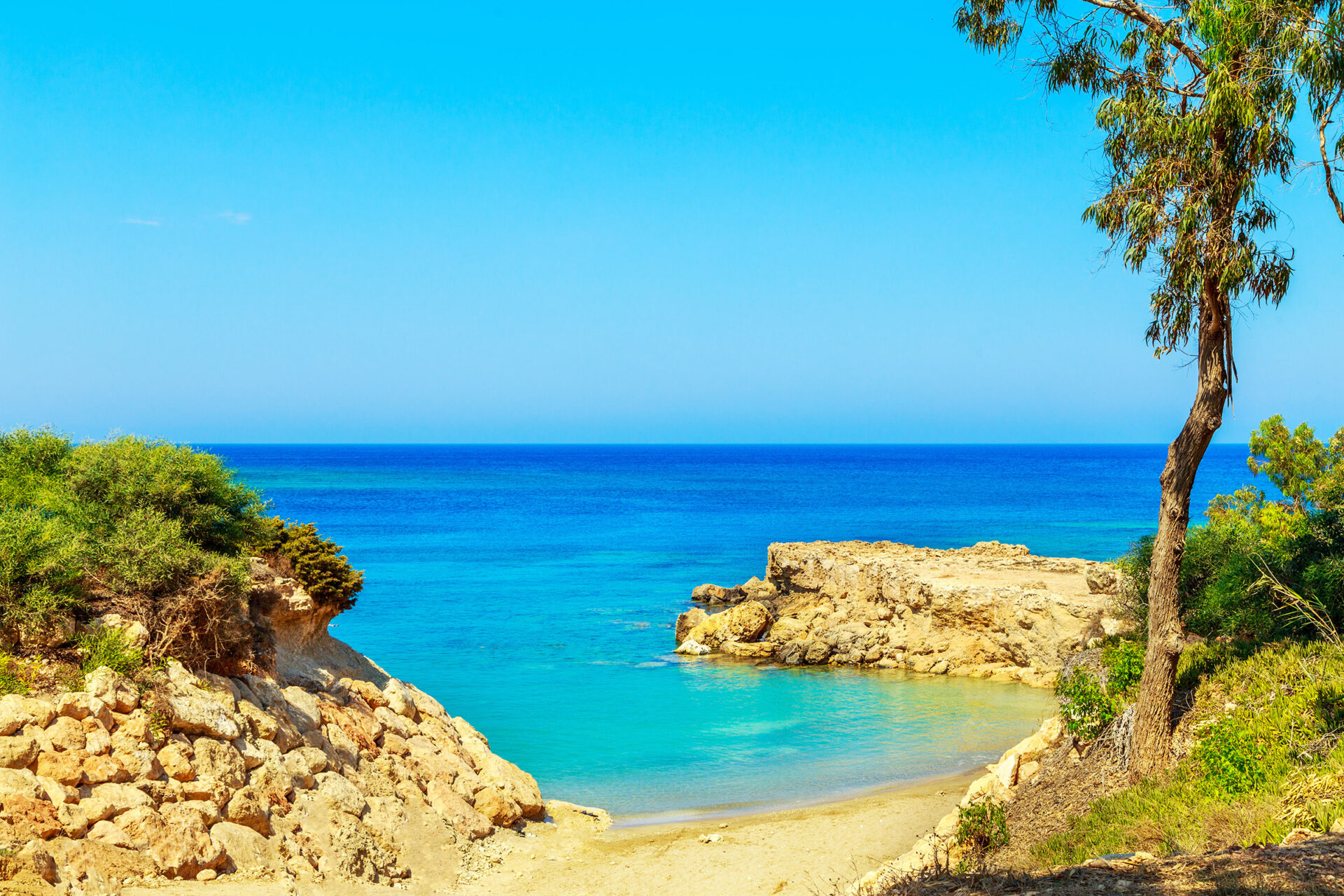 Blue Lagoon nabij Cape Greco, Cyprus