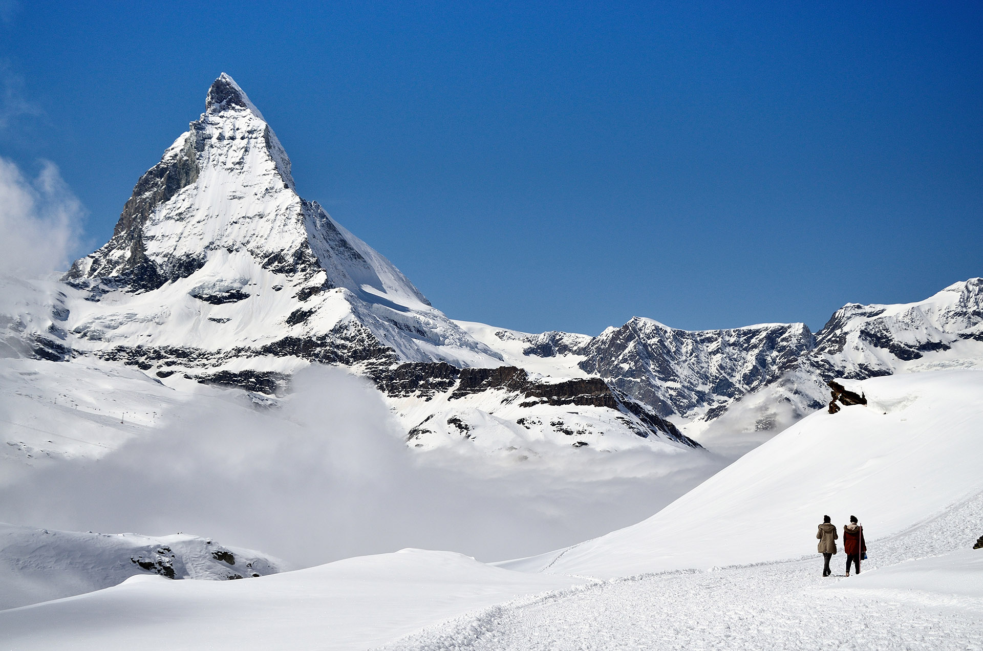 Matterhorn in de winter