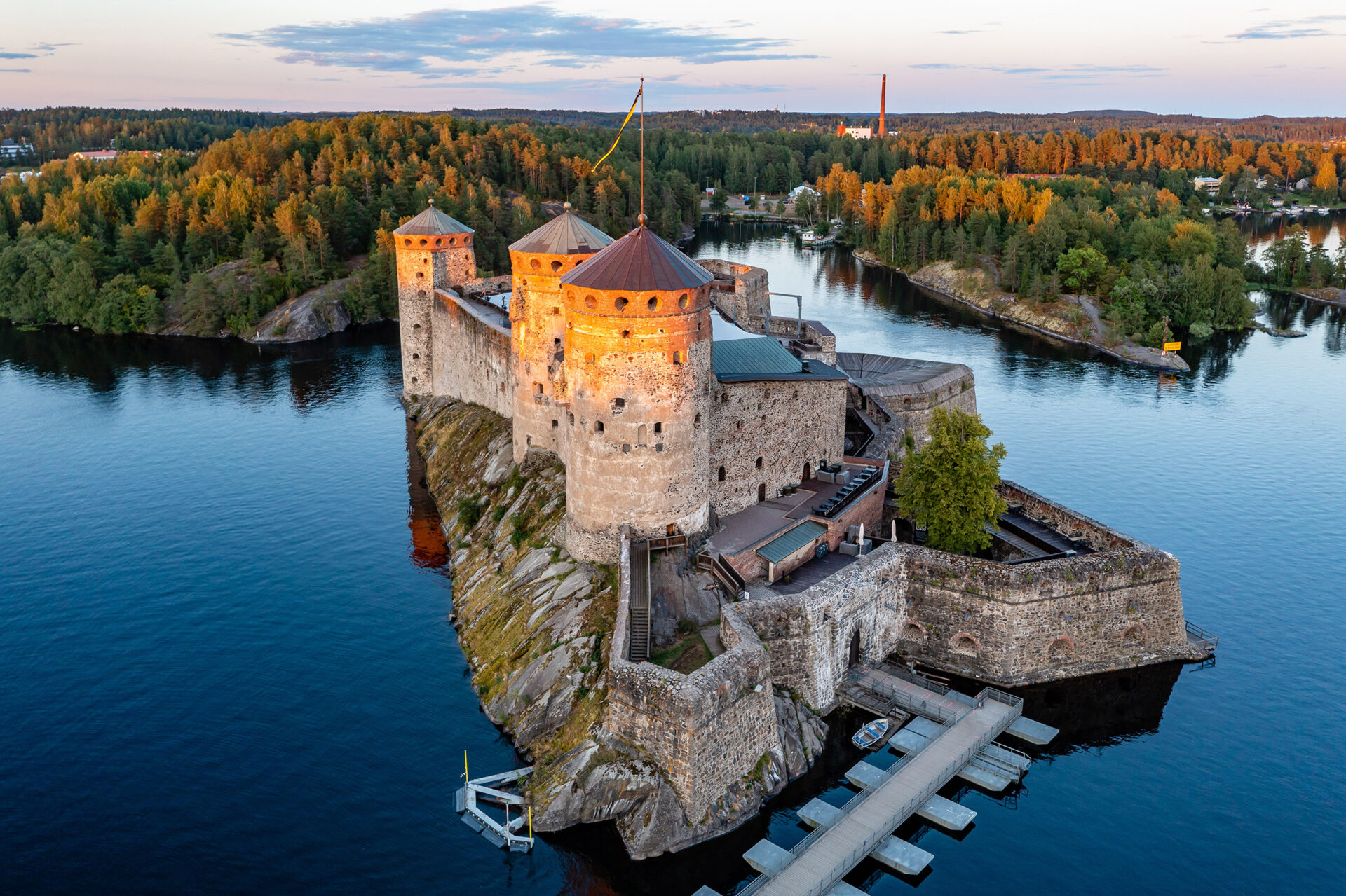 Olavinlinna-kasteel in Savonlinna, waar het Savonlinna Opera Festival wordt gehouden