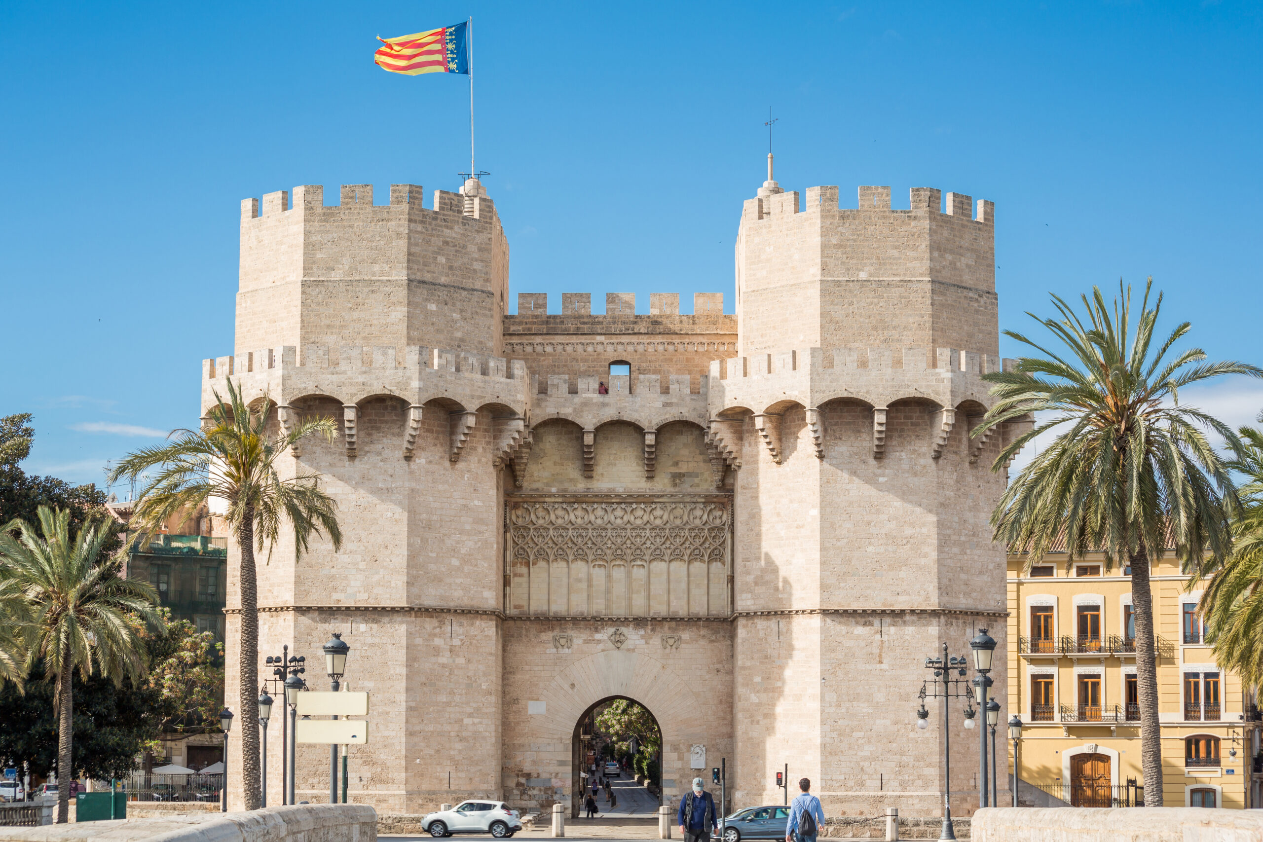 Torre de Serranos in Valencia, Spanje